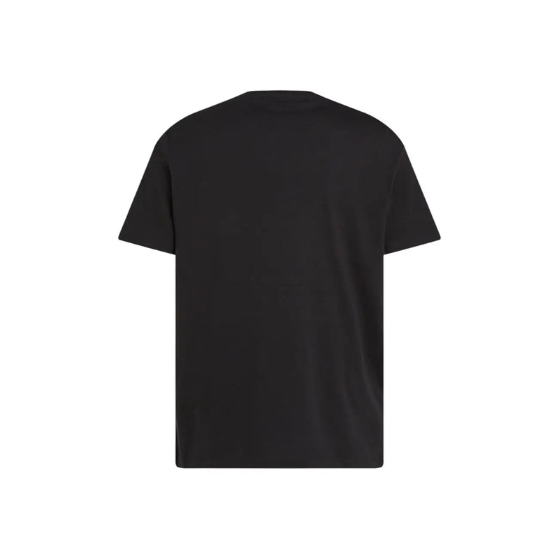 Mens black short sleeve t shirt featuring a simple crew neck design made from soft cotton fabric