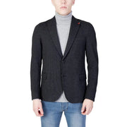 Men’s patterned blazer in the Mulish Men Black Fall Winter Blazer collection