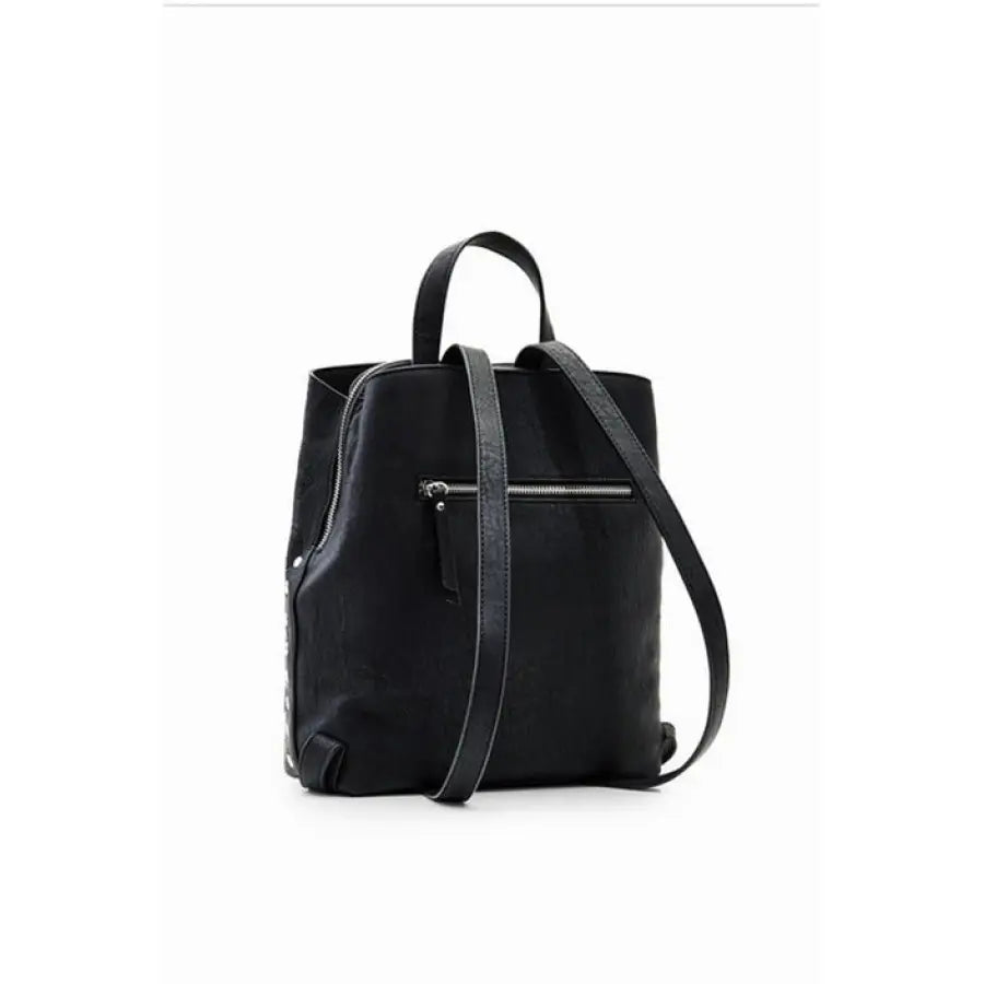 Black mini backpack from Desigual - Spring Summer season’s featured bag.