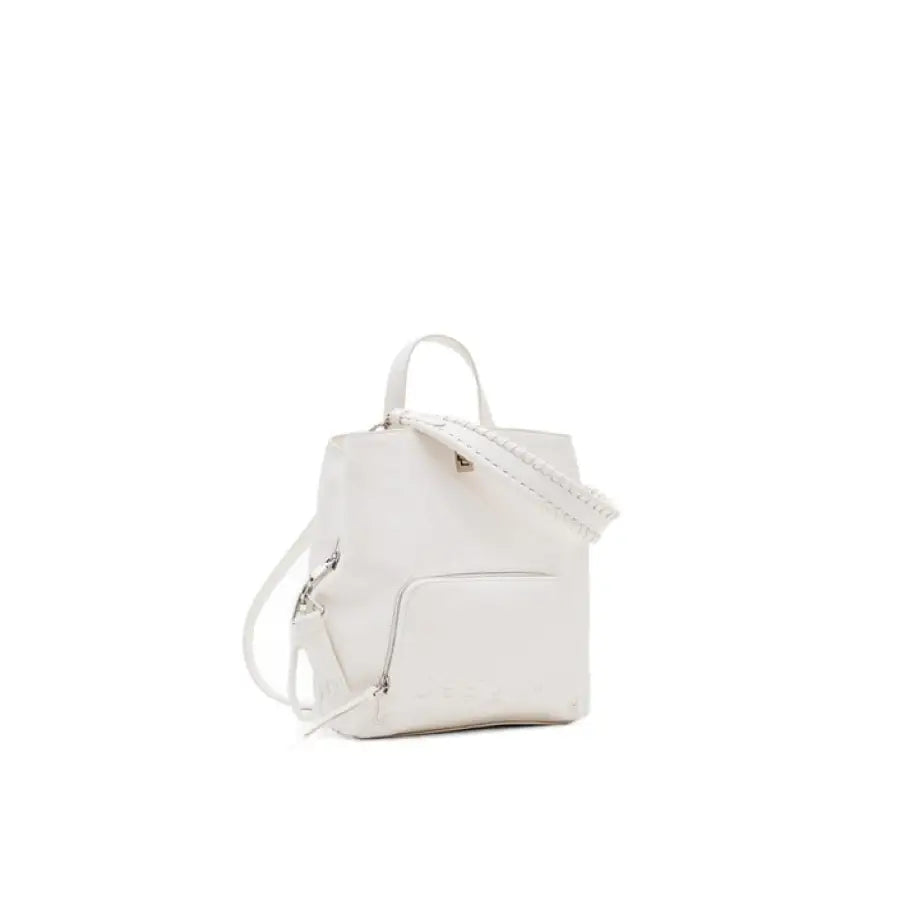 Desigual women bag - mini backpack in white showcased for Desigual Desigual collection