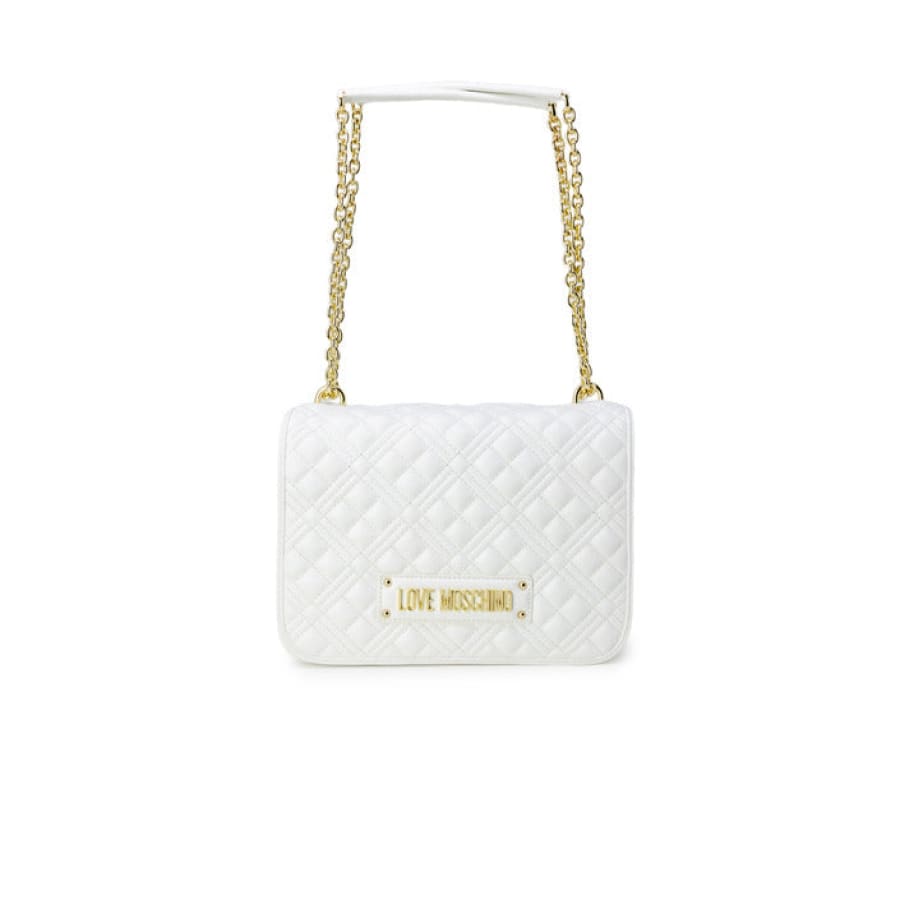 Love Moschino Women’s white mini quilted bag from Love Moschino Love collection
