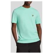 Mint green Lyle & Scott printed short sleeve round neck men’s T-shirt