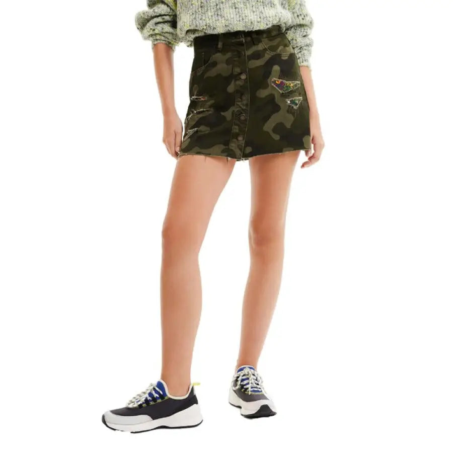 Desigual - Women Skirt - green / XS - Clothing