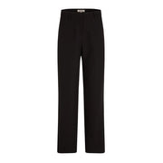 Morgan de toi Schwarze Damenhose aus Polyester-Elastan mit elegantem, tailliertem Schnitt und dezenten Seitenschlitzen