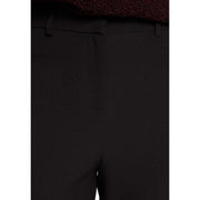 Morgan de toi Damenhose aus schwarzem Polyester-Elastan mit glattem Stoff und dezenter Naht vorne