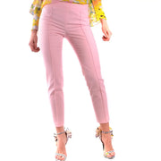 Moschino Damenhose, rosa, hochgeschnitten, elegant tailliert mit dezenten vertikalen Ziernähten, italienische Fertigung, Frühjahr/Sommer