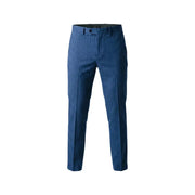 Mulish Herrenanzug, hellblauer Nadelstreifenanzug aus Polyester mit dunkler Knopfleiste