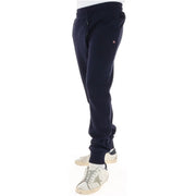 Marineblaue Jogginghose aus Baumwolle von Napapijri mit einem kleinen gestickten Logo am Oberschenkel für Herren