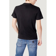 Napapijri Männer t-shirt schwarzes, kurzärmeliges T-Shirt mit Rundhalsausschnitt, dezent strukturiertem Stoff und ohne sichtbares Markenlogo.