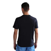 Napapijri Männer t-shirt Schwarzes, kurzärmeliges Oberteil mit Rundhalsausschnitt aus lässigem Baumwollstoff für den Alltag