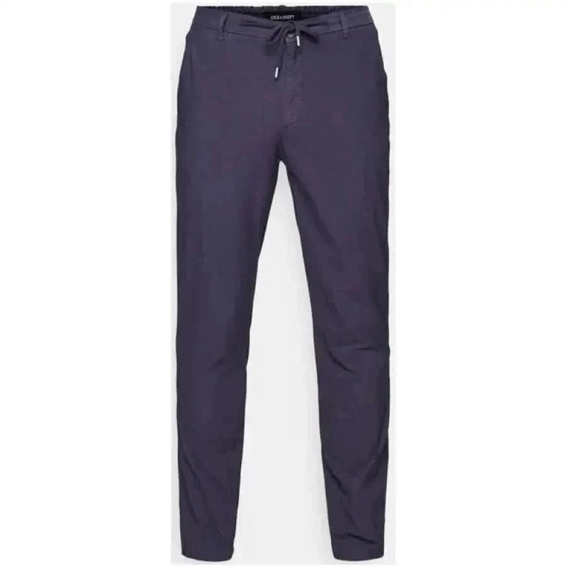 Marineblaue Freizeithose mit Kordelzugbund von Lyle & ScottHerrenkollektion