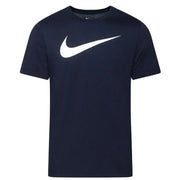 Navy blue Nike short sleeve T shirt displayed in product listing