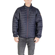 Navy blue quilted jacket from the Black Quilted Puffer Jacket product line