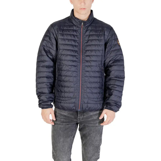 Marineblaue Steppjacke aus der Produktlinie Schwarze Steppjacke.