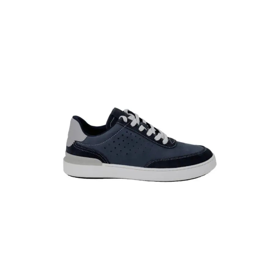 Clarks Clarks Men Shoes - Navy Blue Shoe with White Soles