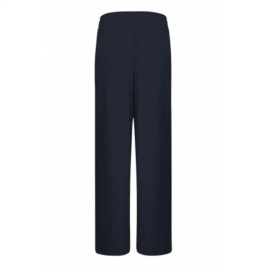 Ichi Ichi women trousers in navy blue, 100% cotton material