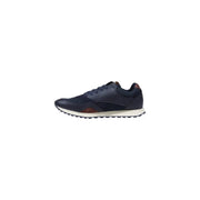 Navy Blue and Burgundy Running Shoe with stylish athletic design for performance