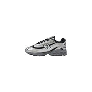 New balance m1000egr silver slip on sneakers men featuring a metallic silver and black upper with rubber sole and classic design