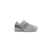 New balance Herren-Sneaker 1906r, grau, aus Synthetik, mit Schnürung, silber- und limettengrünem Mesh-Obermaterial und reflektierenden Akzenten
