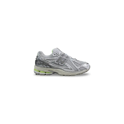 New balance Herren-Sneaker 1906r, grau, aus Synthetik, mit Schnürung, silber- und limettengrünem Mesh-Obermaterial und reflektierenden Akzenten