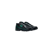 New balance Schwarze Herren-Sneaker aus Synthetik im klassischen Stil mit schwarzem und grünem Mesh-Obermaterial und Gummisohle