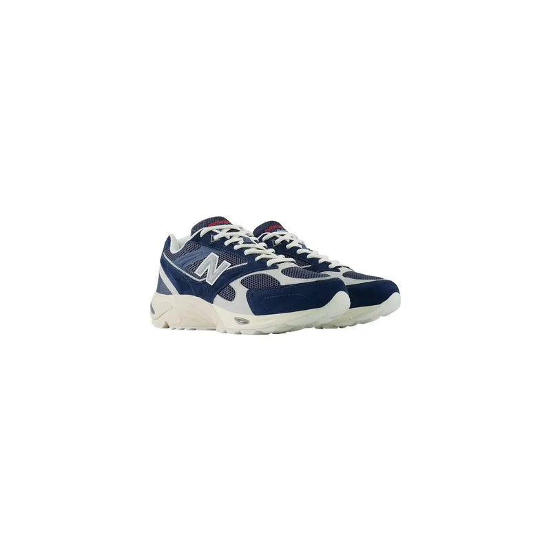 New Balance Graue Herren-Sneaker aus Wildleder mit marineblau-weißem 990v3-Mesh- und Wildleder-Obermaterial und cremefarbener Sohle