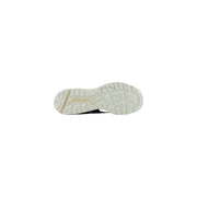 New Balance Graue Herren-Sneaker aus Wildleder mit weißer Gummisohle mit strukturiertem Profil und goldenem Skechers-Logo