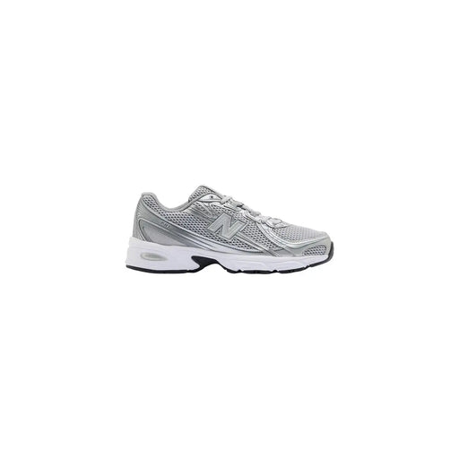 New Balance graue Herren-Sneaker mit silbernem Mesh-Obermaterial und weißer Textilzwischensohle
