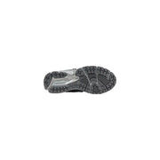 New Balance Herren-Sneaker 1906R, silberfarbene Synthetikschuhe mit schwarzem und silbernem Asics-Laufschuh und profilierter Gummisohle