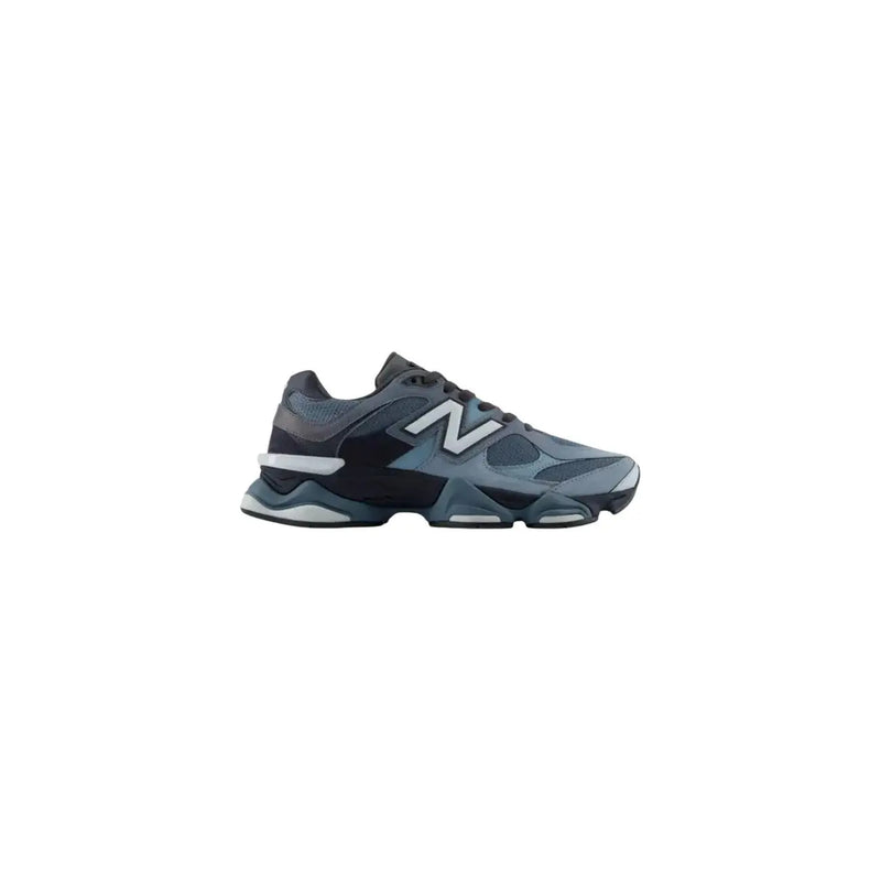 New Balance Herren-Sneaker aus blauem Wildleder, Herbstschuhe mit dunkelgrauem und schwarzem 990v4-Design und klobiger, mehrlagiger Zwischensohle