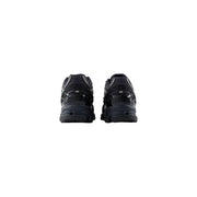 New Balance Schwarze Herren-Sneaker mit glänzendem Synthetik-Obermaterial und profilierter Gummisohle zum Laufen
