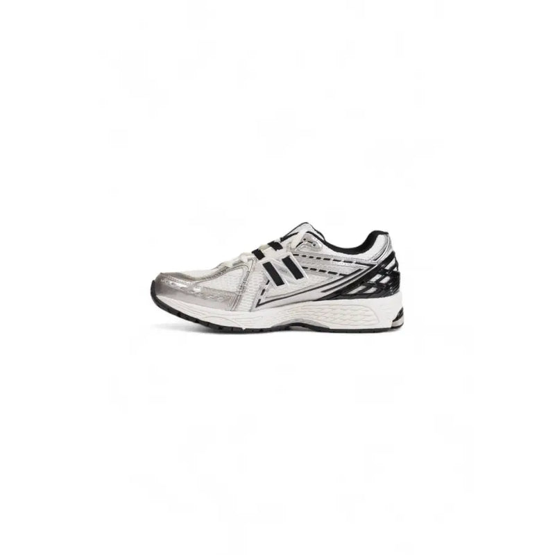 New balance Herren-Sneaker aus Leder, weiß, Modell M1906R, Größe 3,5, silber-schwarz, Laufschuh mit Mesh-Obermaterial und Gummisohle