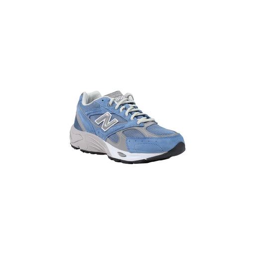 New balance Herren-Sneaker, hellblau und grau, Modell 990v3, Laufschuh mit Mesh-Obermaterial, Ledertextil und weißer Zwischensohle