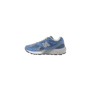 New balance Herren-Sneaker 990v3 in Hellblau und Grau mit Obermaterial aus Leder, Textilmesh und Wildleder zum Laufen