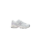 Silver new balance women running shoe with sleek modern design and white accents in synthetic slip-on style