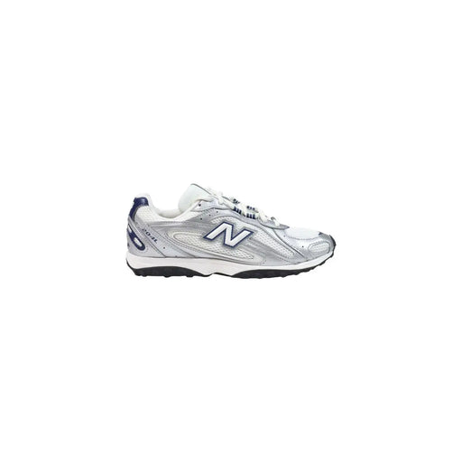 New Balance Damen-Sneaker zum Hineinschlüpfen, blau, aus Synthetik, mit silber-weißem Mesh-Obermaterial und marineblauen Akzenten