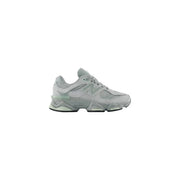 New Balance women leather sneakers grey slip with mesh upper and chunky layered sole in 990v4 design