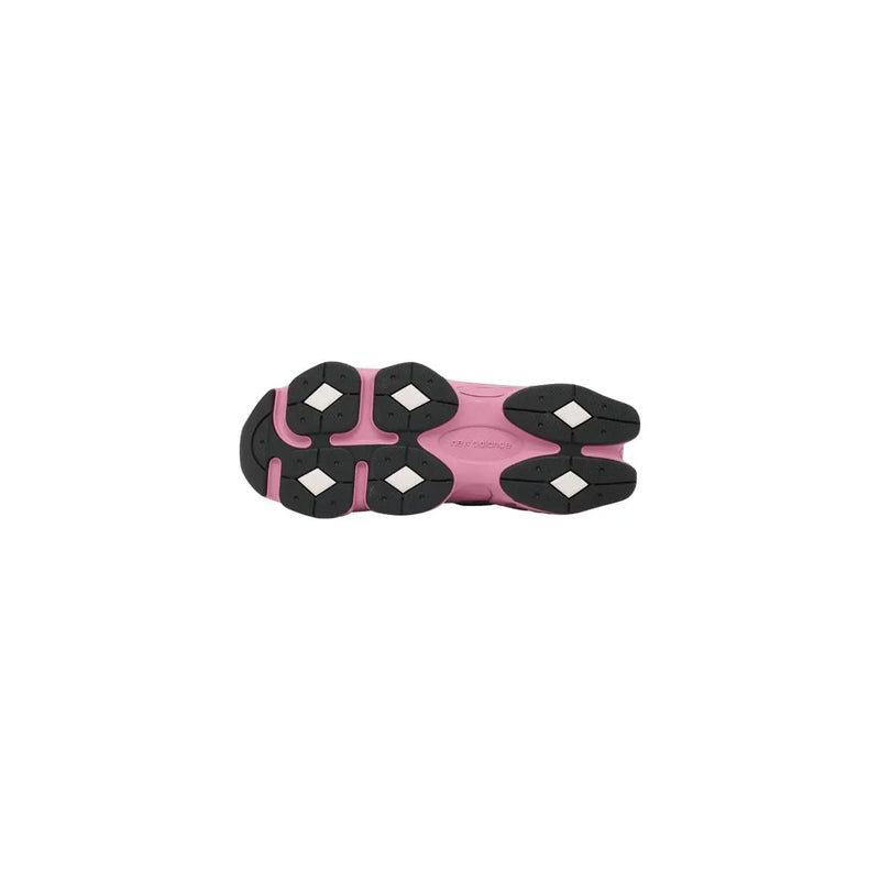 New Balance women pink suede sneakers with a chunky retro-inspired sole and black adidas originals zx 500 design