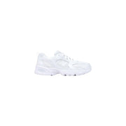 New Balance women sneakers white faux leather with mesh upper perforated detailing and chunky rubber sole