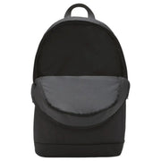 Nike Rucksack für Herren aus schwarzem Nylon mit minimalistischem Design und top Griff, Vorderansicht
