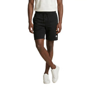 The North Face Baumwollshorts für Herren in Schwarz mit Kordelzugbund und weißem Logo am Unterschenkel, Vorderansicht