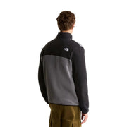 The North Face Fleecejacke Yumiori für Herren in Schwarz und Grau mit strukturiertem Zweifarbendesign, Vorderansicht