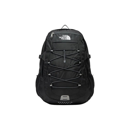 The North Face Herren-Rucksack Borealis Classic in Schwarz mit grauen Nähten und silberfarbenen Beschlägen aus strapazierfähigem Nylon, 29 l