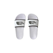 Weiße Herren-Slipper von The North Face mit schwarzem Logoprint-Besatz aus Polyester für die Freizeit.