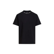 The North Face Herren schwarzes Kurzarmshirt t-shirt mit weißem, gesticktem Logo entlang des Kragens