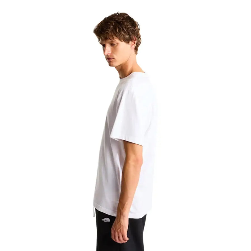 The North Face Herren-T-Shirt, weiß, kurzärmelig, Baumwolle, Rundhalsausschnitt