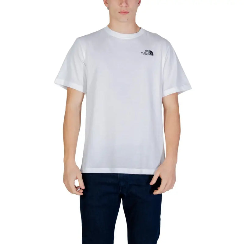 Weiß von The North Face für Herren t-shirt mit einem kleinen schwarzen Logo auf der linken Brust für lässige Kleidung