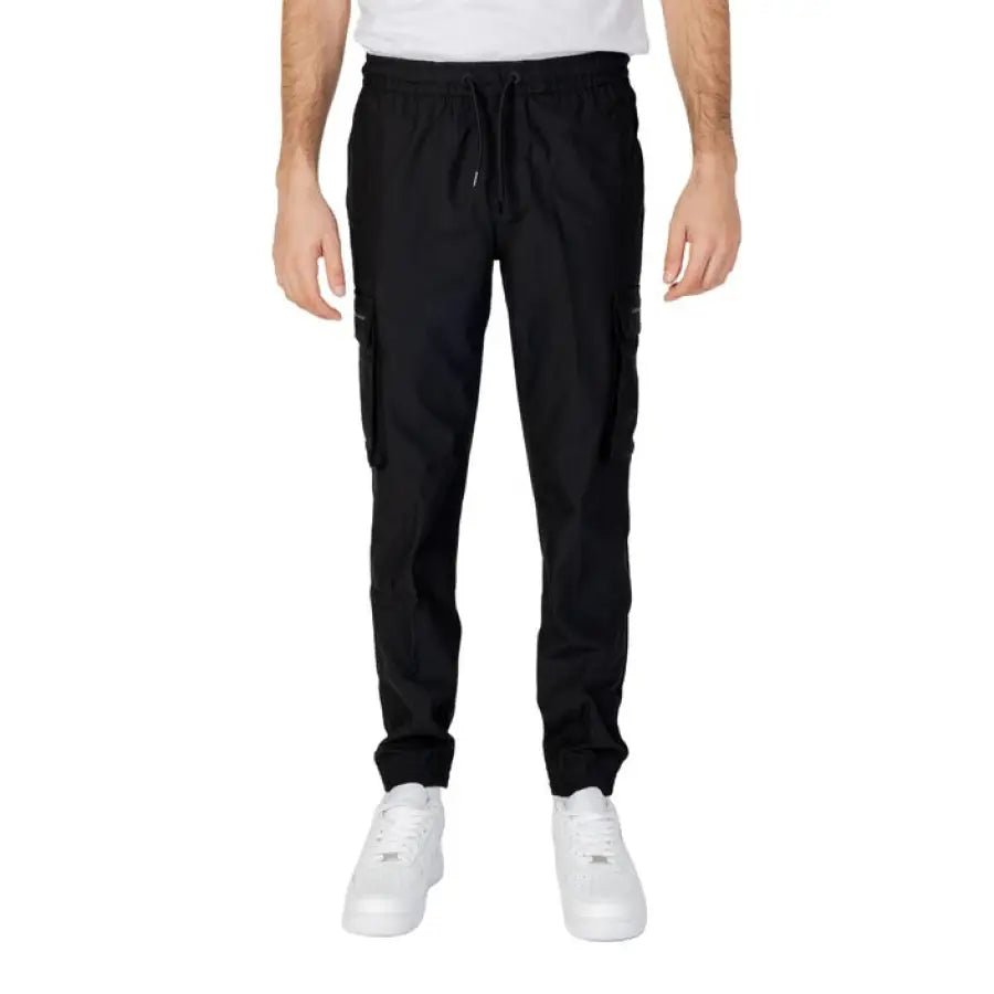 Calvin Klein Jeans men trousers featuring the North Face track pants style