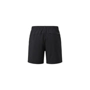Schwarze Herrenshorts von The North Face mit elastischem Bund und Markenlogo an der Gesäßtasche, Rückansicht