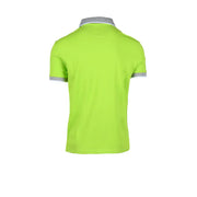 Helles Limettengrün North Sails Herren-Poloshirt mit grauem Kragenbesatz, schmal geschnitten, kurzärmelig, aus Baumwolle